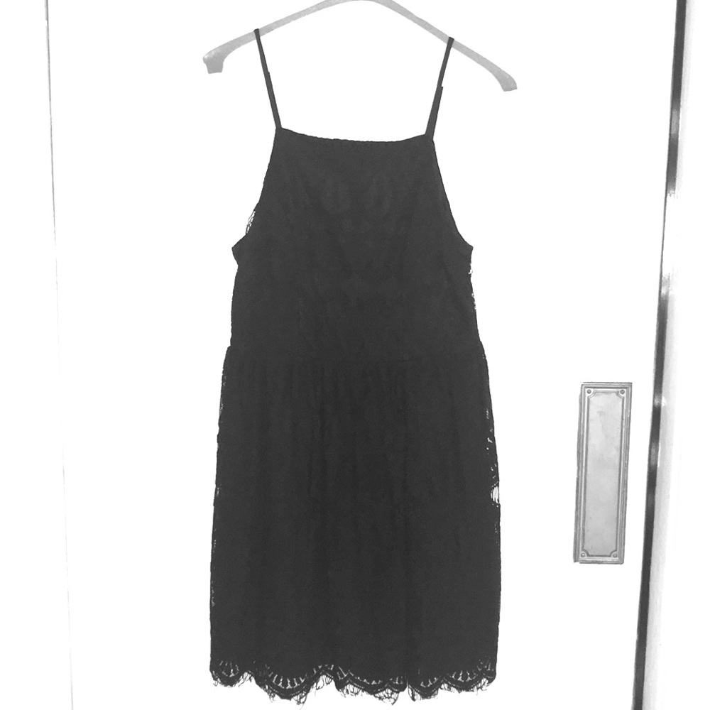 Three Pink Hearts black dress NWOT 😍😍